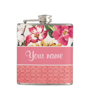 Cantil Círculos bonitos do brilho do rosa do falso das