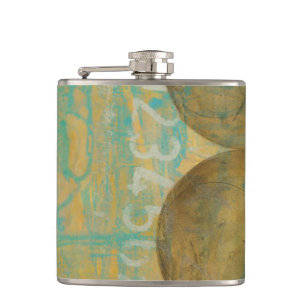 Cantil Círculos castanho escuro e Cinza com números