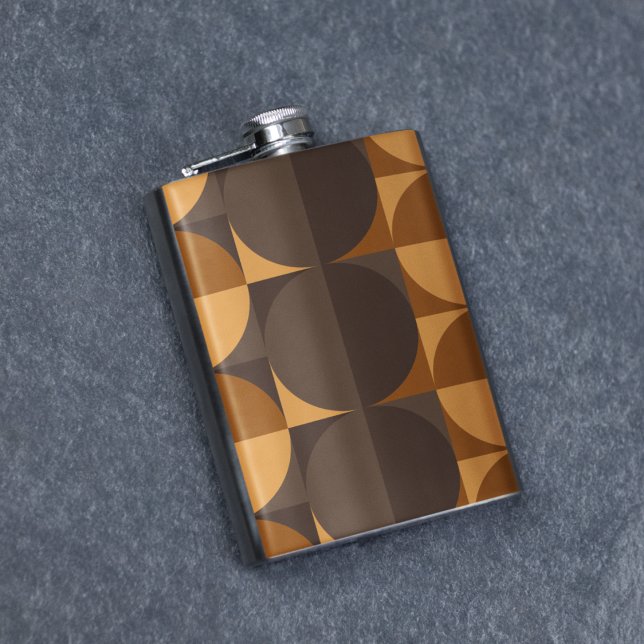 Cantil Círculos castanhos (Brown Circles Flask)