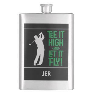 Cantil Citação de Tee de Golfe Masculino Monograma Bonito