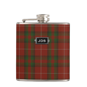 Cantil Clã Stuart Monogramas de Brute Tartan Xadrez Flask
