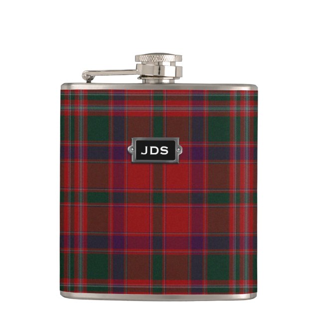 Cantil Clã tradicional Stewart Tartan Xadrez Flask (Frente)