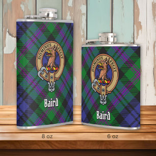 Cantil Clan Baird Crest sobre Tartan