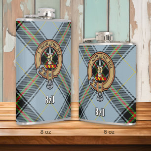 Cantil Clan Bell Crest sobre Tartan