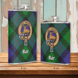Cantil Clan Blair Crest sobre Tartan