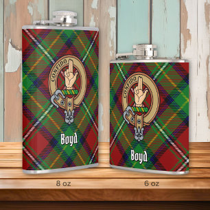 Cantil Clan Boyd Crest sobre Tartan
