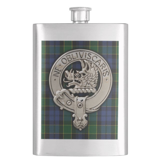 Cantil Clan Campbell Crest & Breadalbane Tartan (Frente)