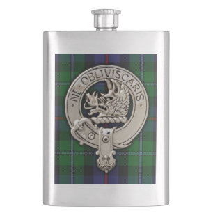 Cantil Clan Campbell Crest & Cawdor Tartan