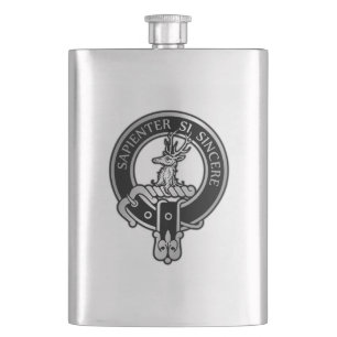 Cantil Clan Davidson Crest Flask