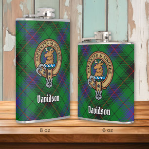 Cantil Clan Davidson Crest sobre Tartan