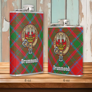 Cantil Clan Drummond Crest sobre Tartan