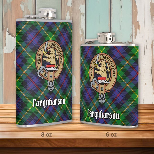 Cantil Clan Farquharson Crest sobre Tartan (Criador carregado)
