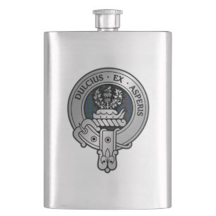 Cantil Clan Ferguson Crest & Tartan Flask