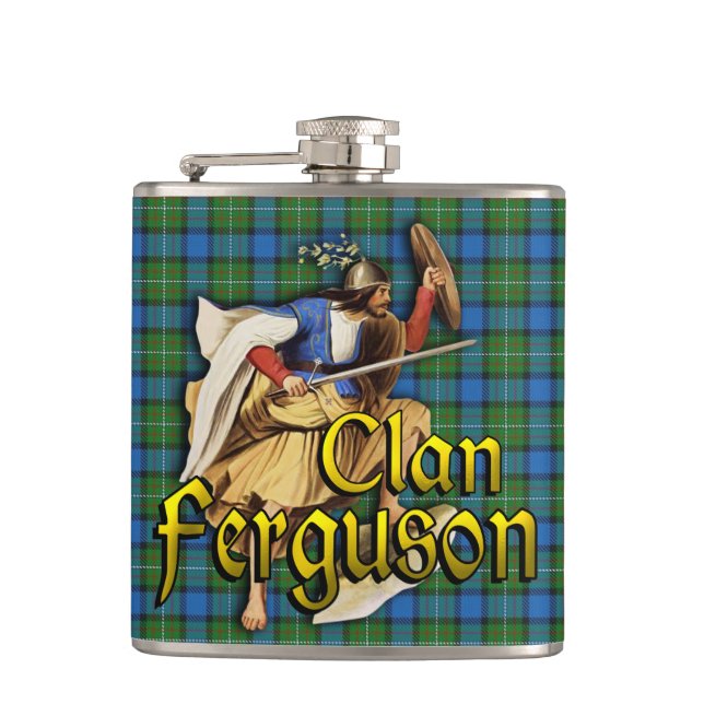 Cantil Clan Ferguson Old Scotland Flask (Frente)