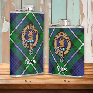 Cantil Clan Forbes Crest sobre Tartan