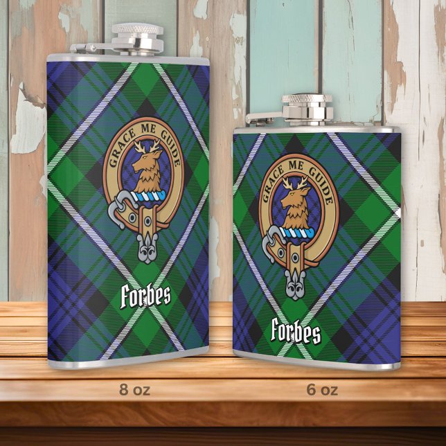 Cantil Clan Forbes Crest sobre Tartan (Criador carregado)