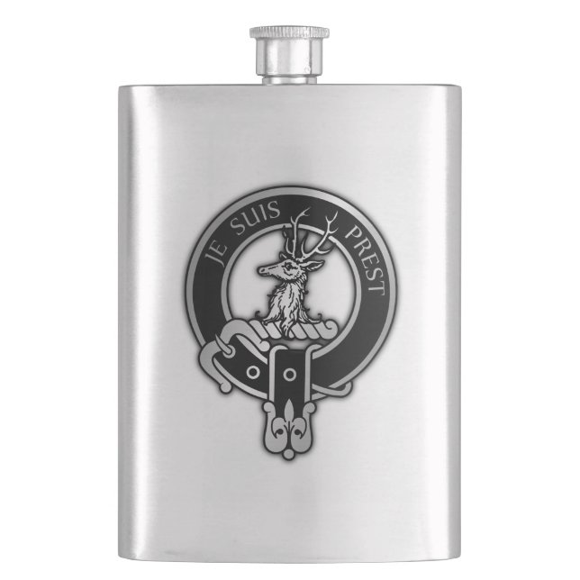 Cantil Clan Fraser do Lovat Crest Hip Flask (Frente)