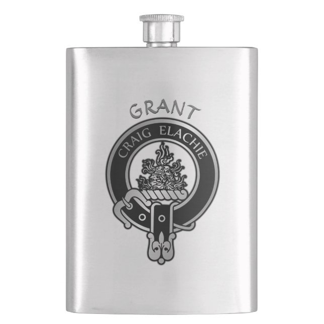 Cantil Clan Grant Crest Flask (Frente)