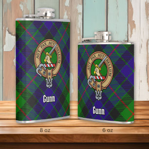 Cantil Clan Gunn Crest Flask