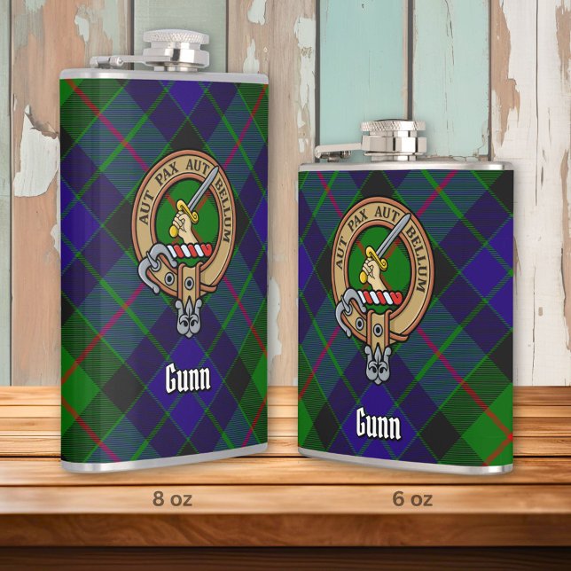 Cantil Clan Gunn Crest Flask (Criador carregado)