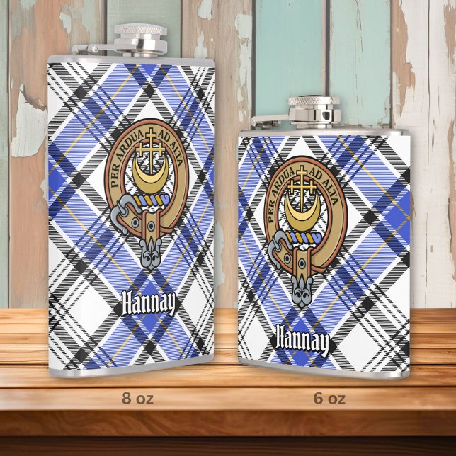 Cantil Clan Hannay Crest sobre Tartan (Criador carregado)