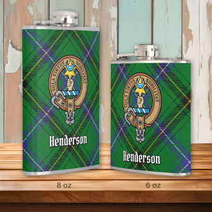 Cantil Clan Henderson Crest sobre Tartan