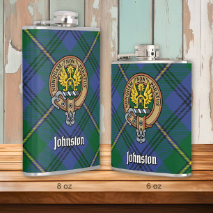 Cantil Clan Johnston Crest Flask