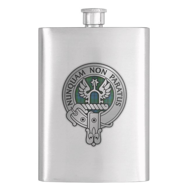 Cantil Clan Johnstone Crest & Tartan (Frente)