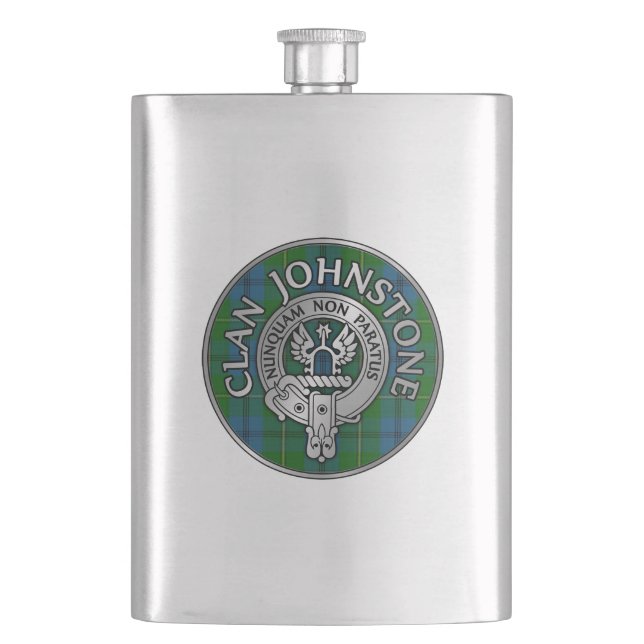 Cantil Clan Johnstone Crest & Tartan (Frente)