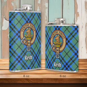 Cantil Clan Keith Crest sobre Tartan