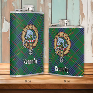 Cantil Clan Kennedy Crest sobre Tartan