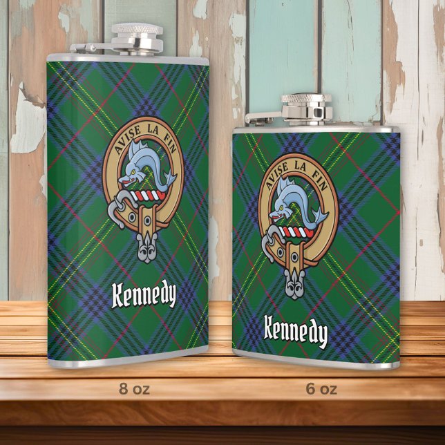Cantil Clan Kennedy Crest sobre Tartan (Criador carregado)