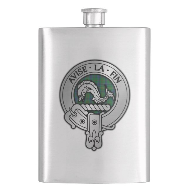 Cantil Clan Kennedy Crest & Tartan (Frente)