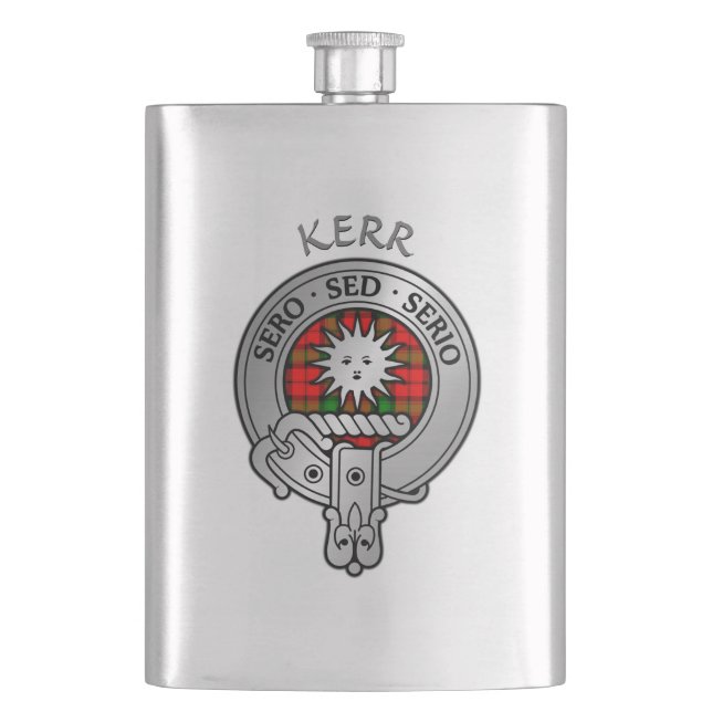 Cantil Clan Kerr Crest Flask (Frente)