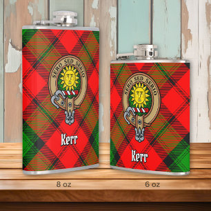 Cantil Clan Kerr Crest sobre Tartan