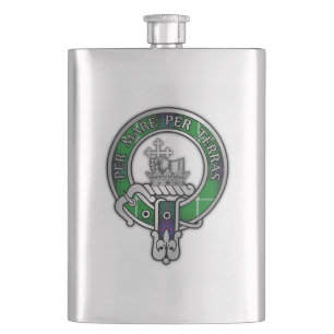 Cantil Clan MacDonald Crest Flask