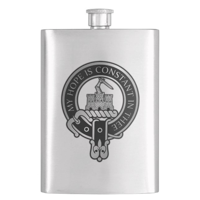 Cantil Clan MacDonald do Clanranald Crest Flask (Frente)