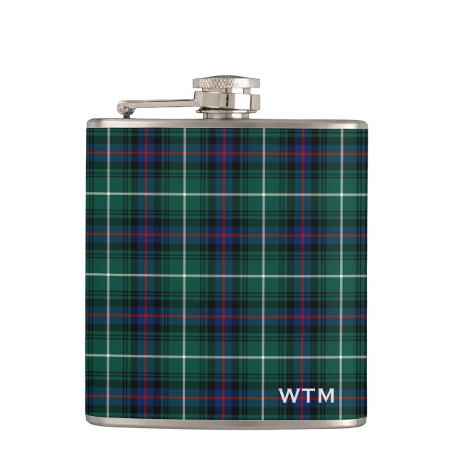 Cantil Clan MacDonald do Monograma de Isles Tartan (Frente)