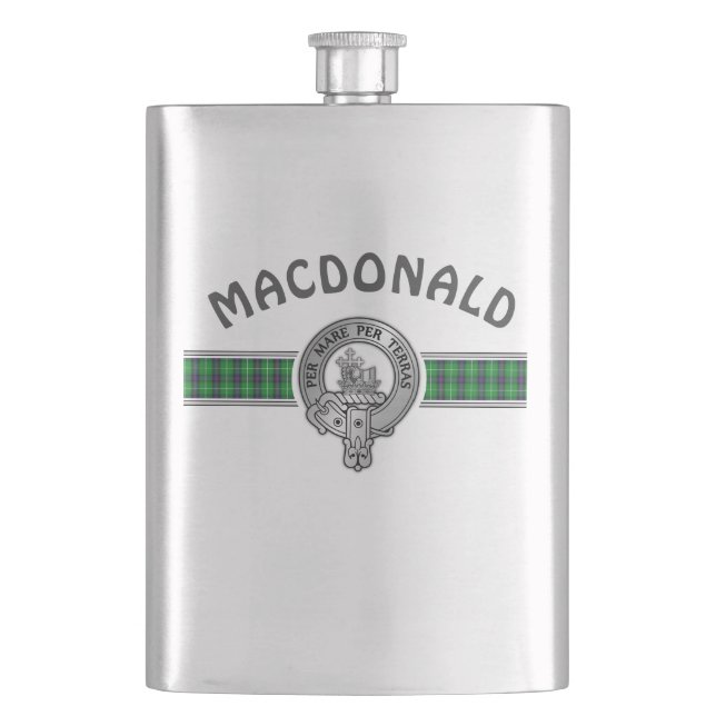Cantil Clan MacDonald (Editar) Crest & Tartan (Frente)
