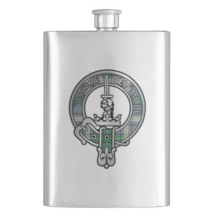 Cantil Clan MacDowall Crest & Tartan Flask