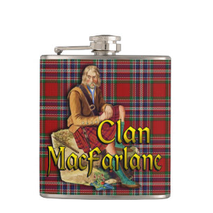 Cantil Clan MacFarlane Old Scotland Flask