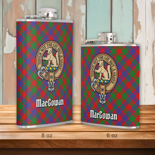 Cantil Clan MacGowan Crest sobre Tartan