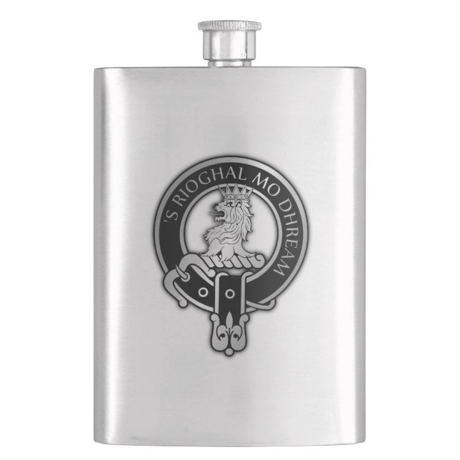 Cantil Clan MacGregor Crest Flask (Frente)