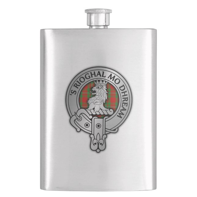 Cantil Clan MacGregor Crest & Tartan (Frente)