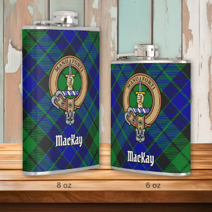 Cantil Clan MacKay Crest sobre Tartan