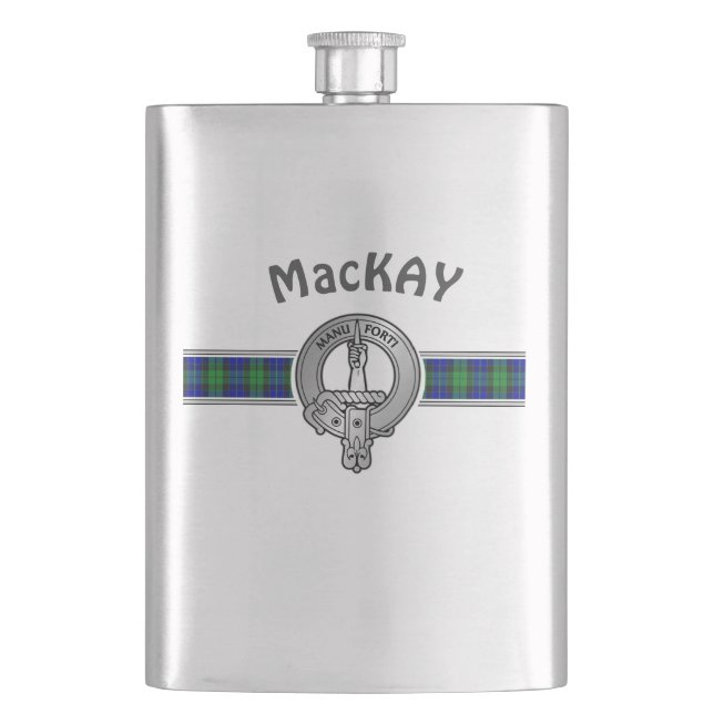 Cantil Clan MacKay (Editar) Crest & Tartan (Frente)
