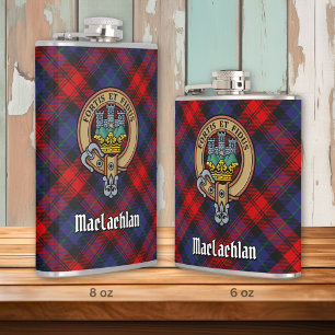 Cantil Clan MacLachlan Crest sobre Tartan