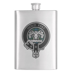 Cantil Clan MacLeod Crest & Hunting Tartan Flask