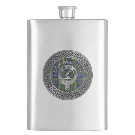 Cantil Clan MacNeill da Gigha Crest & Tartan Flask