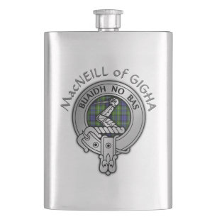 Cantil Clan MacNeill de Gigha Crest & Tartan